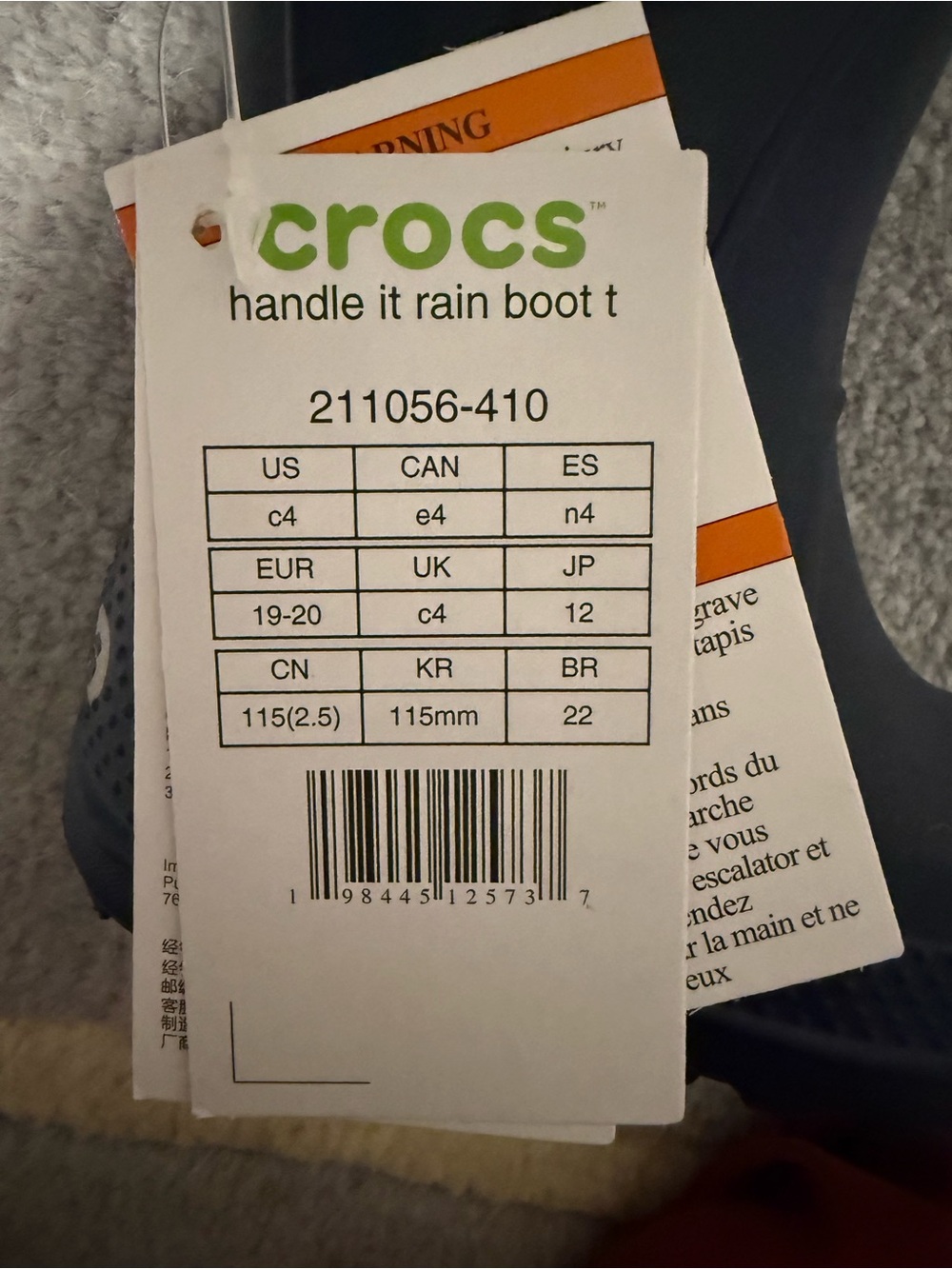 NWT Crocs toddler handle it rain boots - Picture 7 of 7
